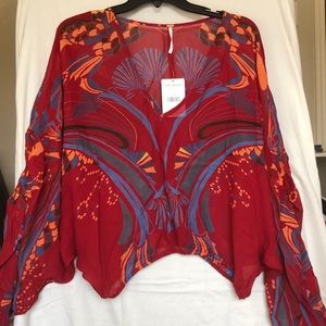 Free People sheer shirt